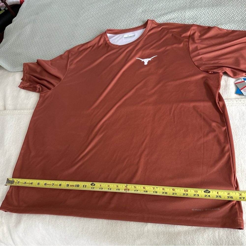 Columbia Rust T-Shirt university of Texas longhorn XXL NEW NWT - Picture 14 of 15